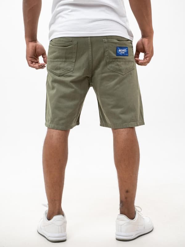 MyStars Washing Basic Herr Olivgröna Jeansshorts 29