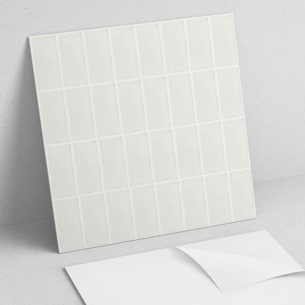 Selvklæbende vinylfliser perfekte til moderne interiører Enkel rektangulær mosaik 20x20x20 cm