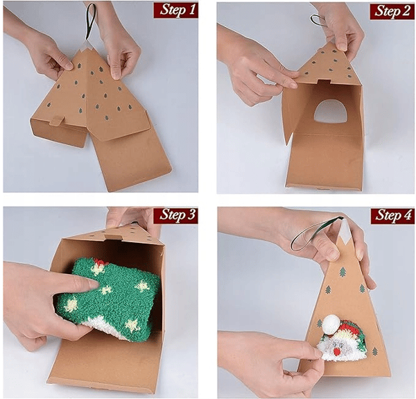 Julstrumpor Presentstrumpor Storlek 30-35 (fluffy 3)