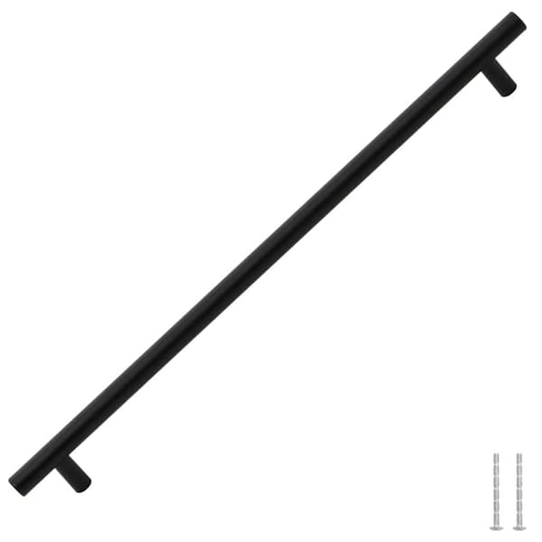 vidaXL skabsgreb 5 stk. sort 480 mm rustfrit stål