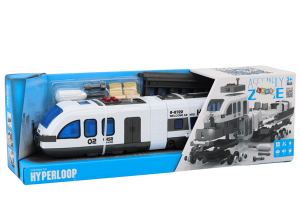 Passagertogskinner til gør-det-selv snoede lyde og lys