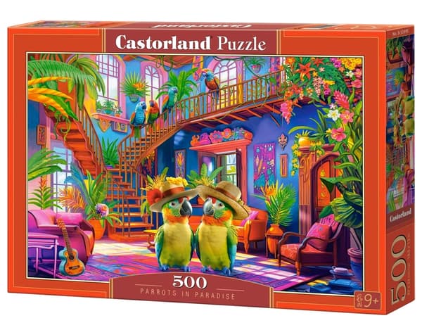 Pussel 500 B-53995 Papegojor i paradiset