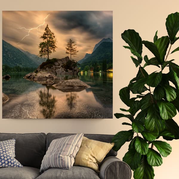 Lærredstryk Natur Storm 40x40 cm