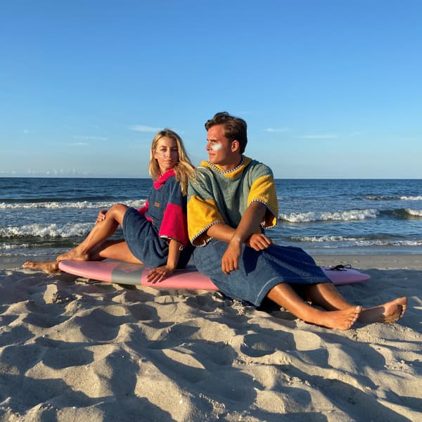 Surfponcho California - bomull M DAM längd 105cm