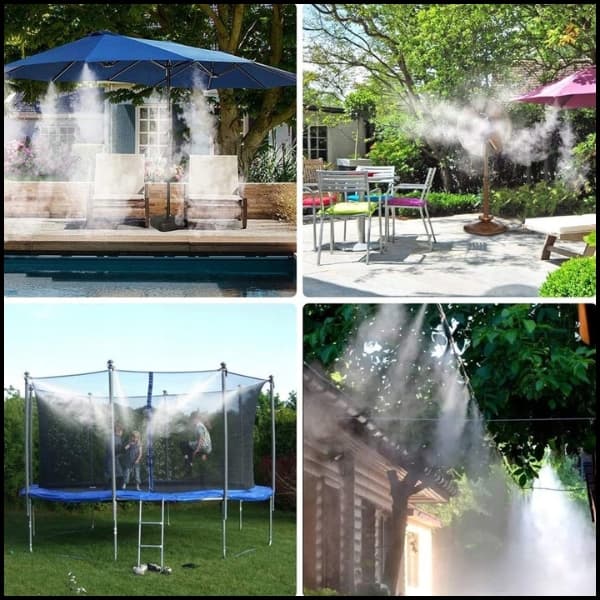 Bevattningssystem Vattenridå Sprinkler Trädgårdsdimma Sommarslang 10m