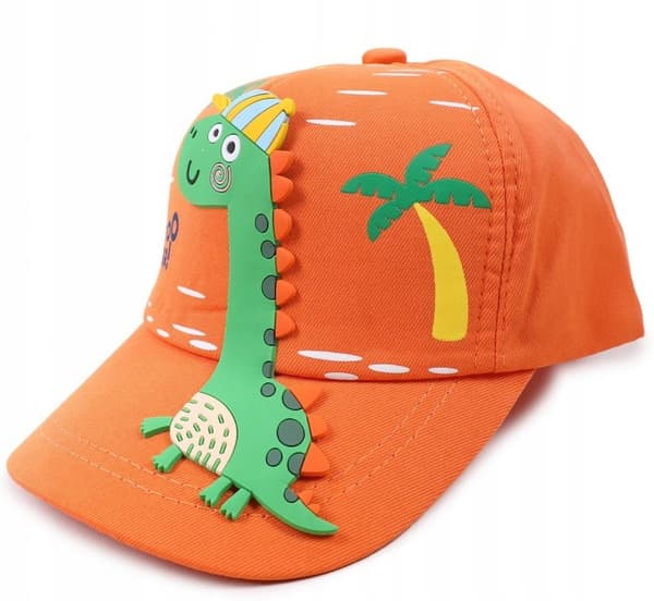 YO! Dinosaur 3D orange baseballkasket 50/54