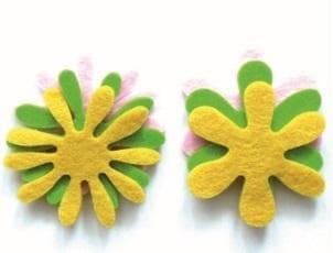 Filt margueritter 6 stk.