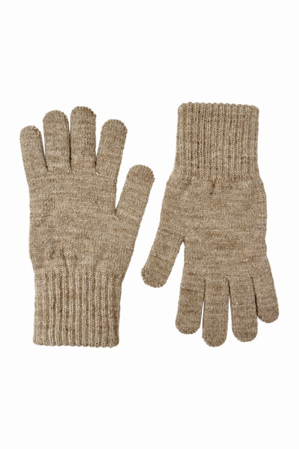 Handsker-05 dame vinter mørk beige