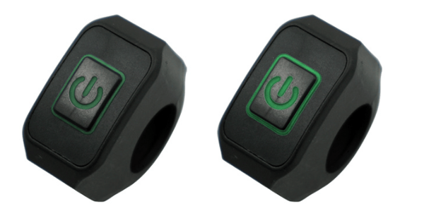 Grøn motorcykel quad-switch