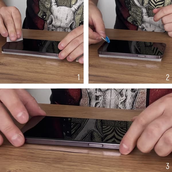 Fuldlimet hærdet glas til iPhone 16 Plus