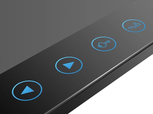 Monitor til videointercom-port og Wicket Memory-højttalertelefon med kabel