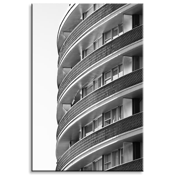 Lærredstryk Arkitektur Balkoner 80x120 cm