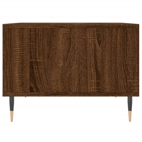 vidaXL sofabord brunt egetræ 60x50x36,5 cm