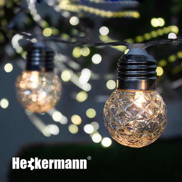 Julelys LED USB Heckermann 20L 6m kugler