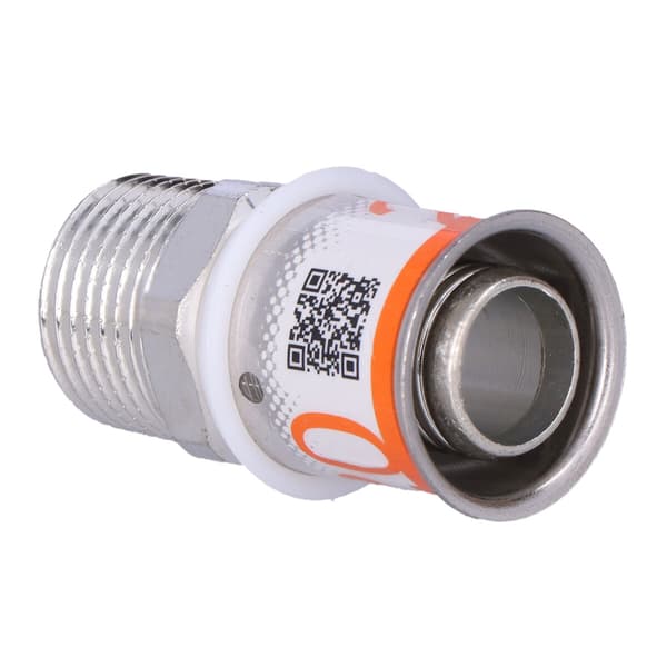 20-R1/2"MT utvändig gänga Uponor S-Press Plus
