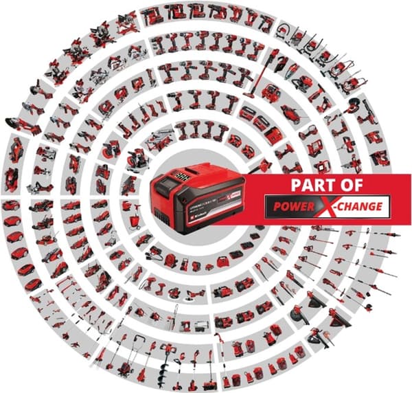 Einhell X-Change PLUS 18 V Li-jon 4 Ah batteri + laddare