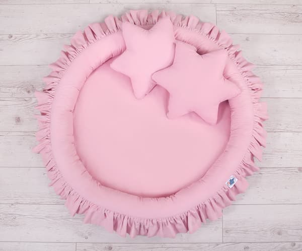 Pesä röyhelöllä - pinkki