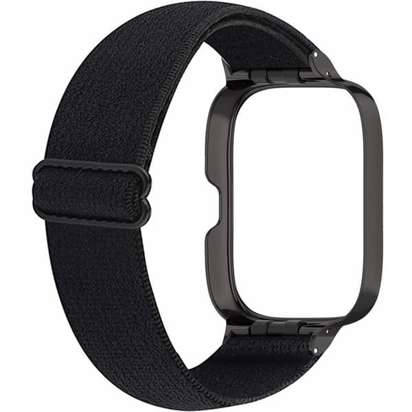 Xiaomi Redmi Watch 3 Active -ranneke, nailon, musta