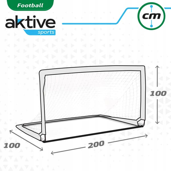 FOTBOLLMÅL 200X100X100CM - AKTIV