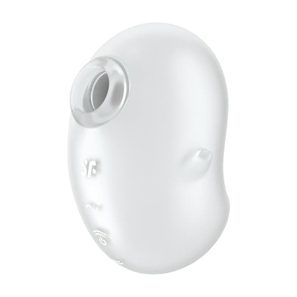 Satisfyer Cutie Ghost Air Pulse - Vattentät tryckmodell, Vit