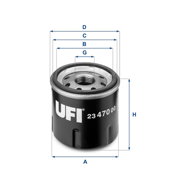 UFI 23.470.00 UFI OLIEFILTER