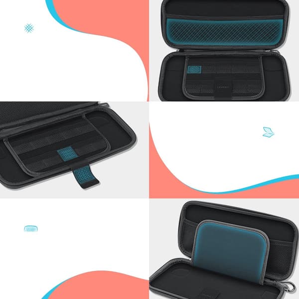 Etui til Nintendo Switch og tilbehør 26x12x4cm sort