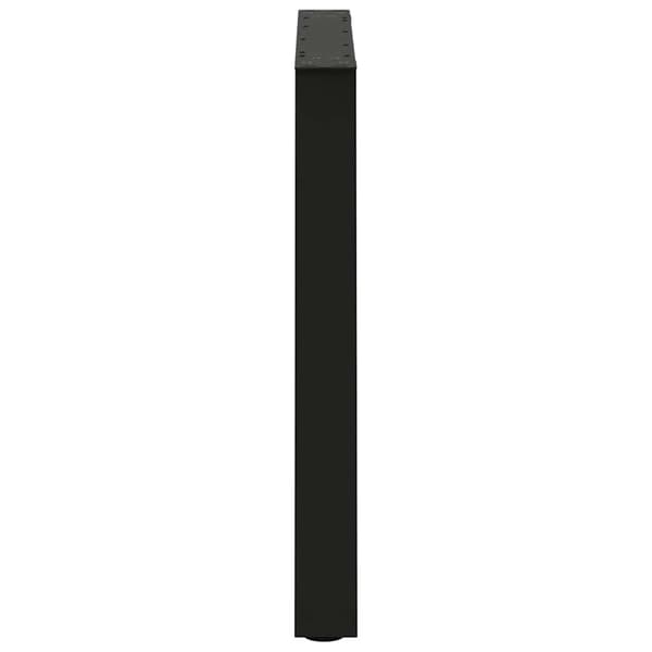 vidaXL V-formede spisebordsben 3 stk. sort stål
