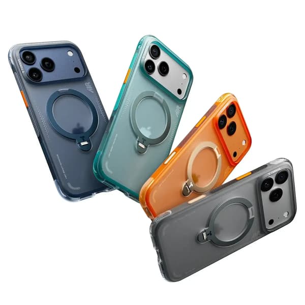 Torras Ostand Q3 Air iPhone-skal til iPhone 17 Pro og Pro Max - midnattsblå