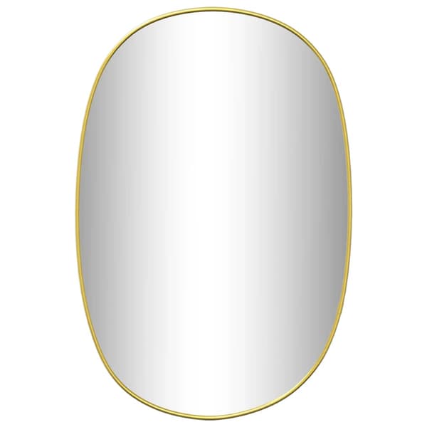 vidaXL vægspejl, guld, 60x40 cm