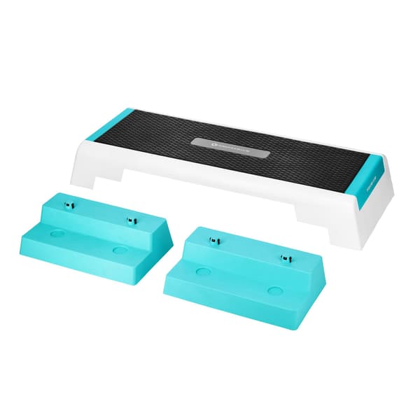 Aerobic step hvid/mint AS007 HMS PREMIUM