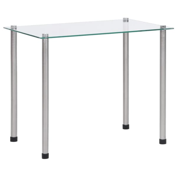 vidaXL Infällbara bord, 3 st, klara, härdat glas