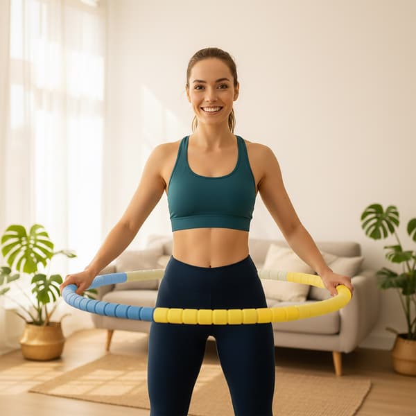 BC Hula Hoop til maveøvelser, foldbart slanke-massagehjul