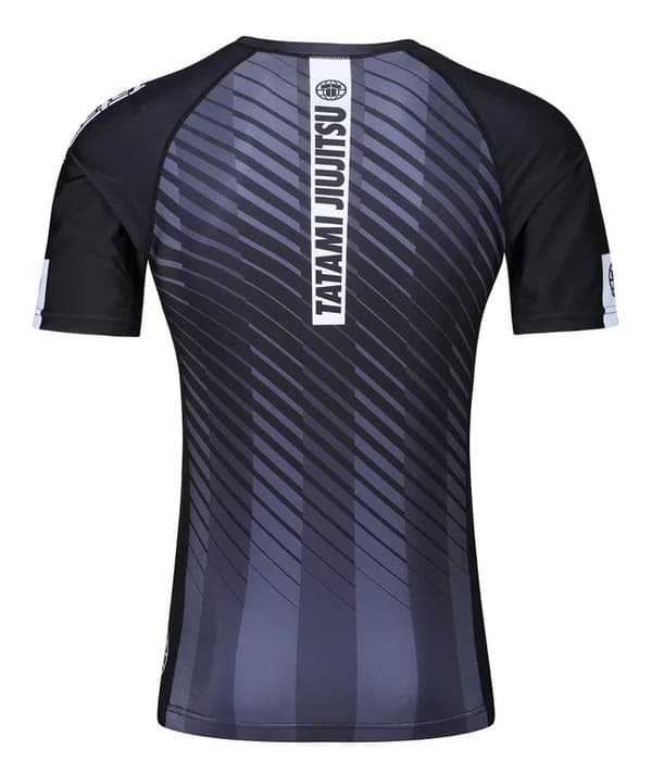 Tatami Rashguard Herre Kortærmet Abstract Sort/Grå M