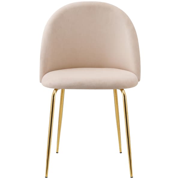 Fargo guldfärgad sammet beige sammetsstol