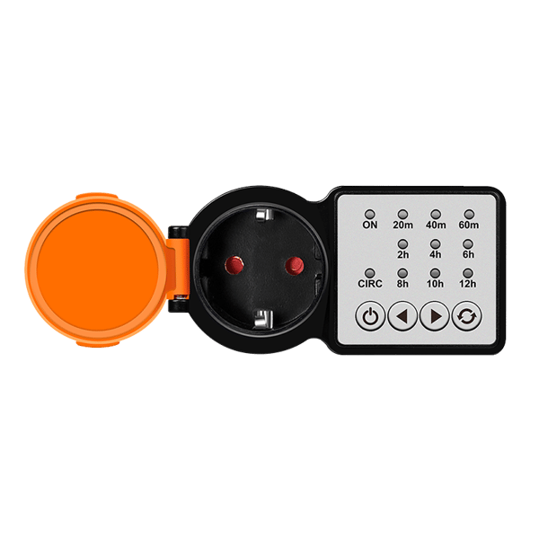Timer Logilink IP44 CEE7/3 3600W 24h Extern timer Svart