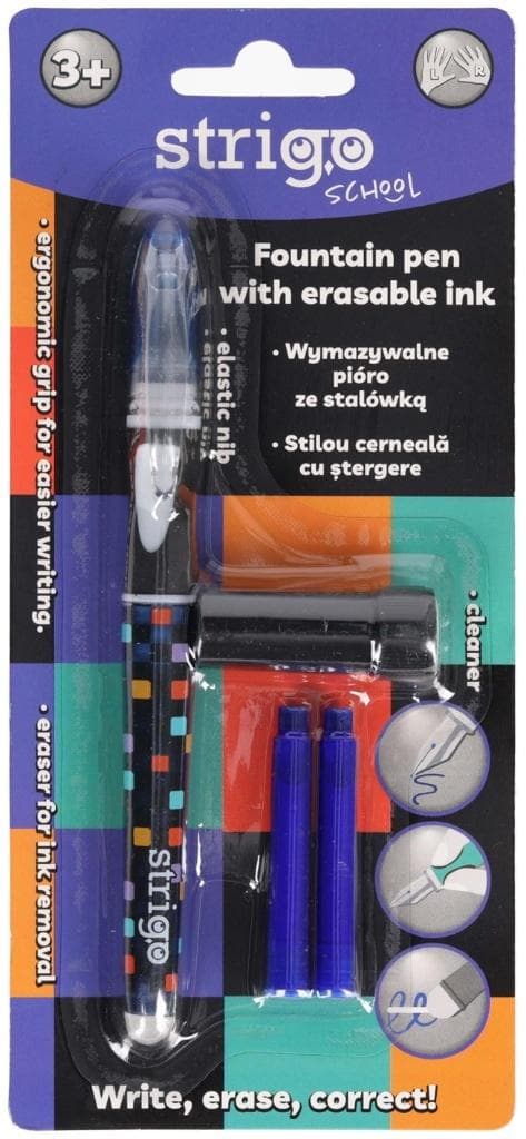 Raderbar penna med STRIGO schackrutig spets