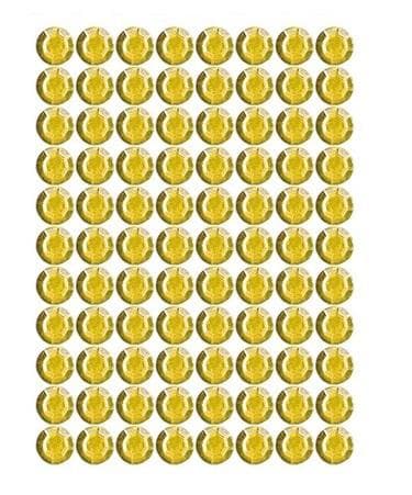 Selvklæbende guld rhinsten 4mm 240 stk