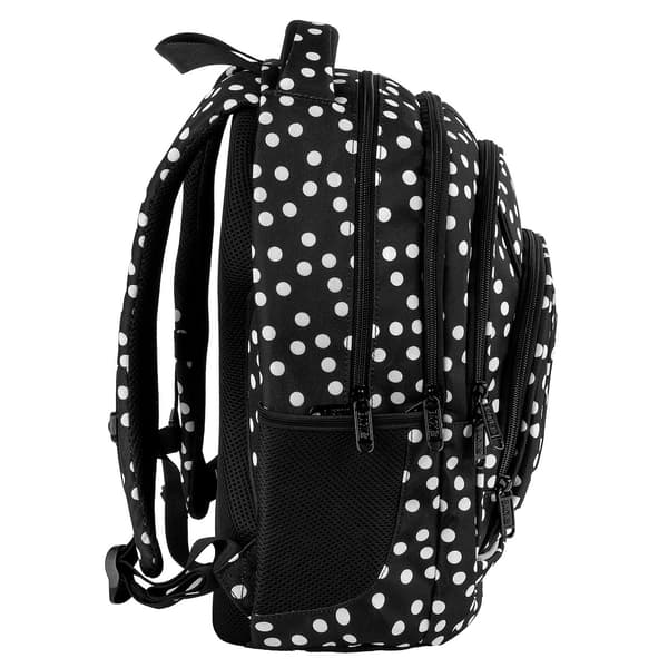 Backup Retro Polka Dots musta teinityttöjen koulureppu