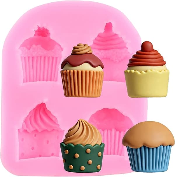Silikone cupcakeform til chokoladefondant