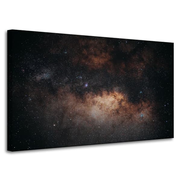 Lærredstryk Rumgalakse Stjerner 100x60cm