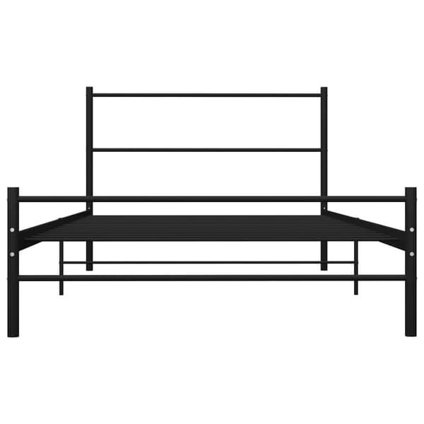 vidaXL sengestel sort metal 100 x 200 cm