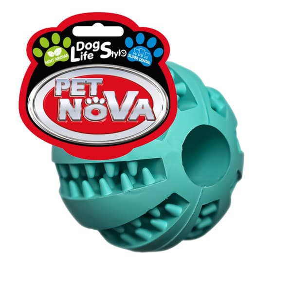 Pet Nova leksak - superdental baseboll mintgrön 5cm