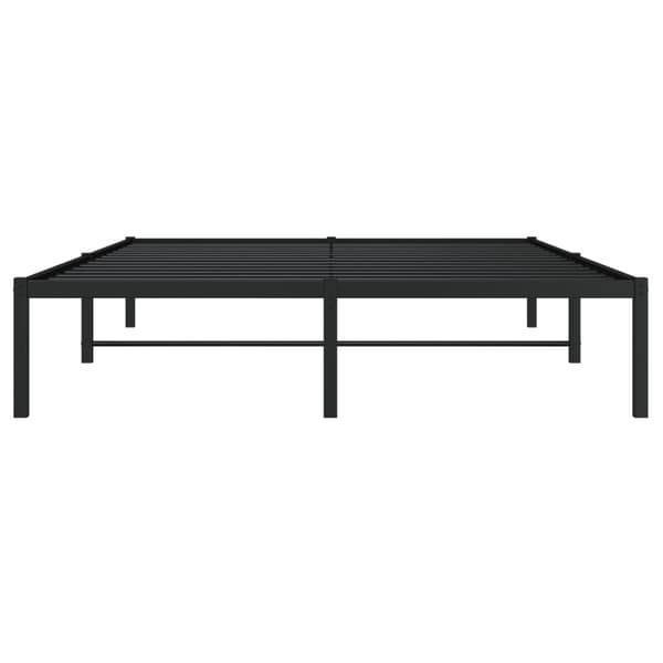 vidaXL metalsengestel sort 140x190 cm