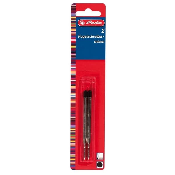 Parker-kuglepen refill, sort, 2 stk.