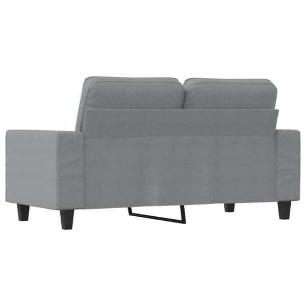 vidaXL 2-sitssoffa ljusgrå 120 cm tygklädsel