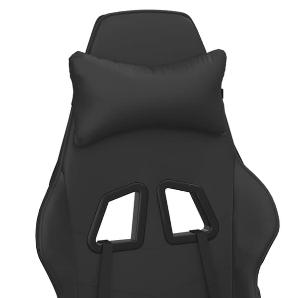 vidaXL massage-gamingstol, sort, kunstlæder