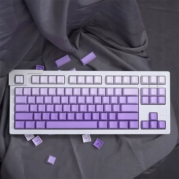 PBT-profil Cherry mekaniska tangentbordstangenter 125 st Gradient Purple