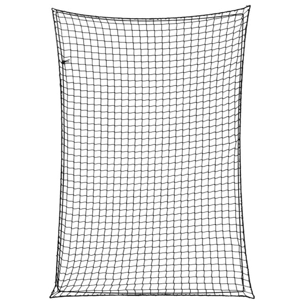 vidaXL Trailernet med elastisk reb sort 5x3,5 m PP