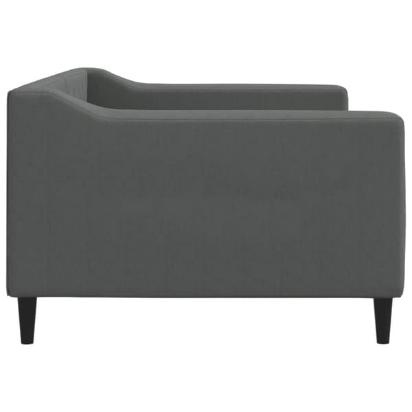 vidaXL Bäddsoffa mörkgrå 90x190 cm tygklädd