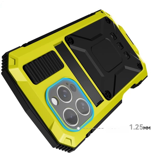 Pansret cover til iPhone 16 Pro, R-JUST, gul